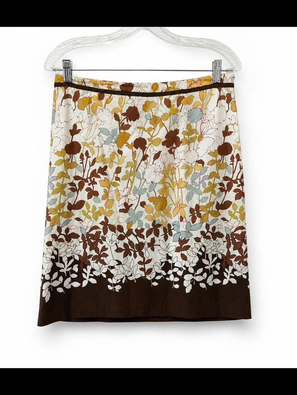 Van Heusen Women's Multicolor Floral  Knee Length Skirt Size 12